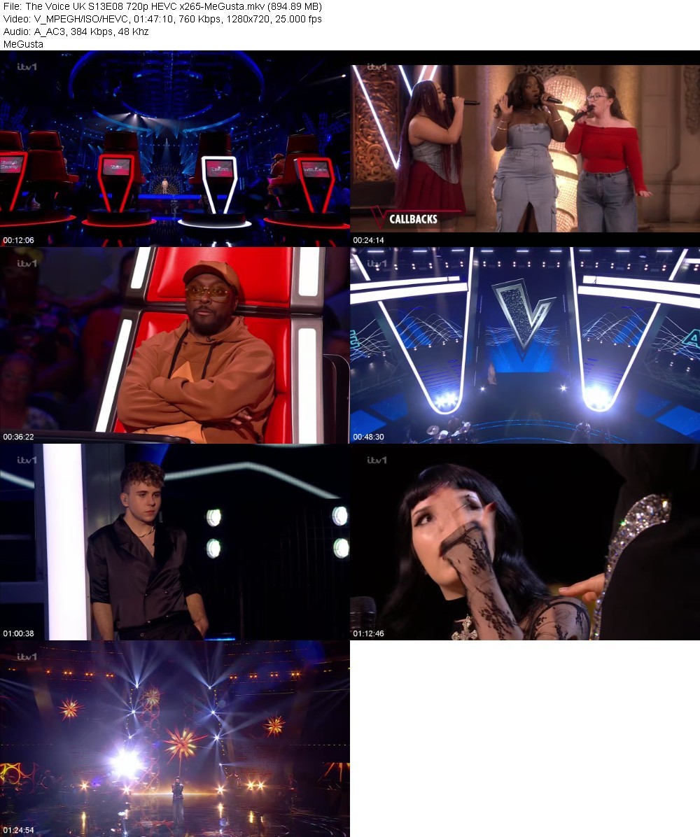 The Voice UK S13E08 720p HEVC x265-MeGusta