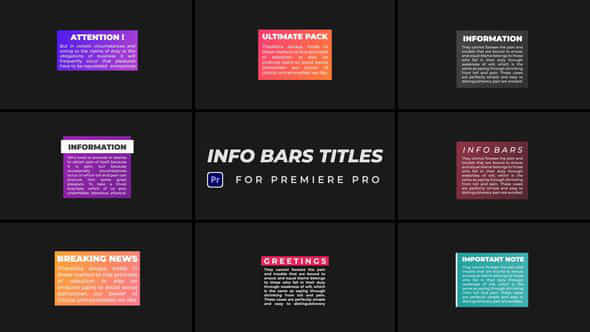 Info Bars Titles - VideoHive 43254987