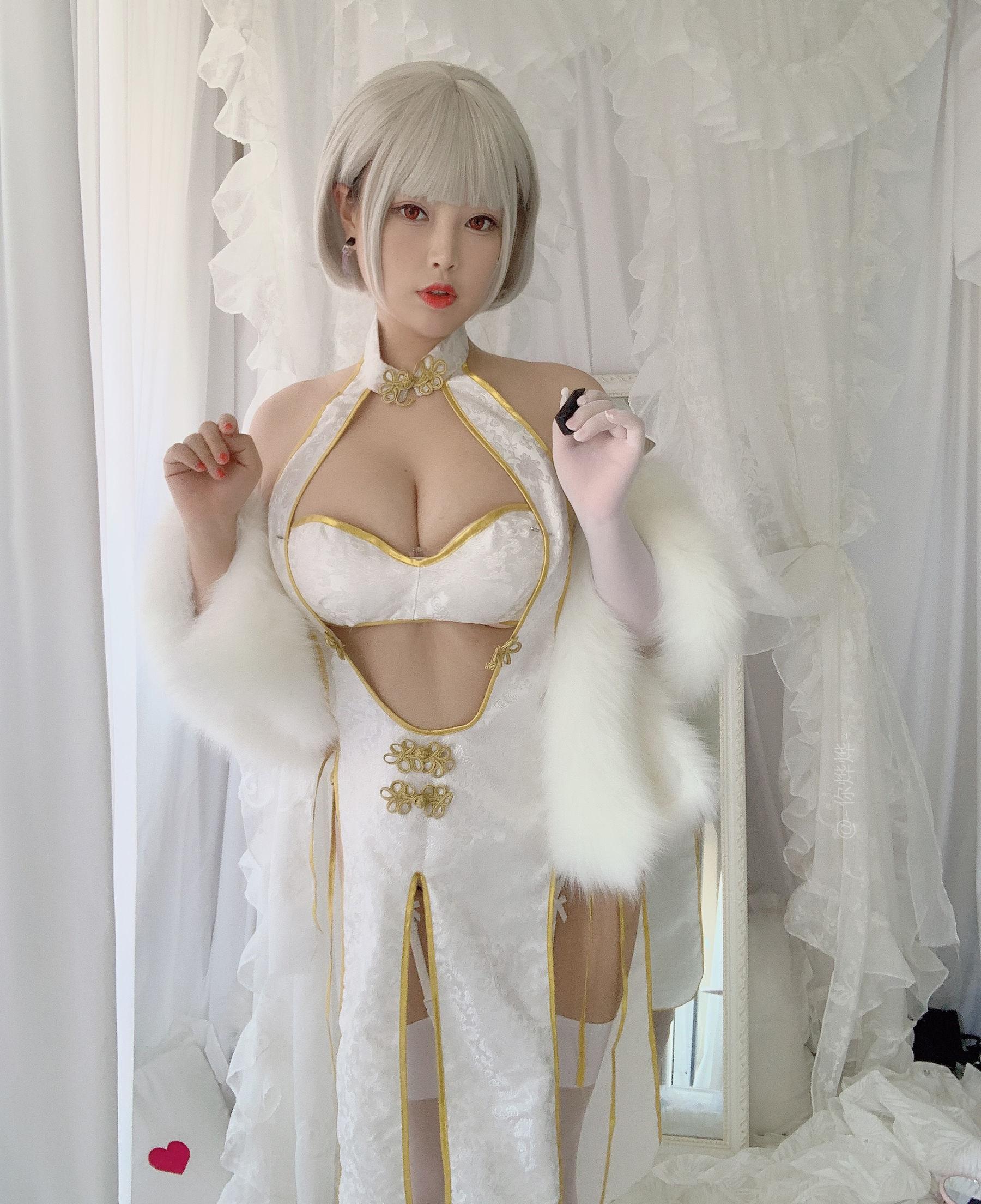 [美女Coser] -白烨- 《白旗袍》 写真集(35)