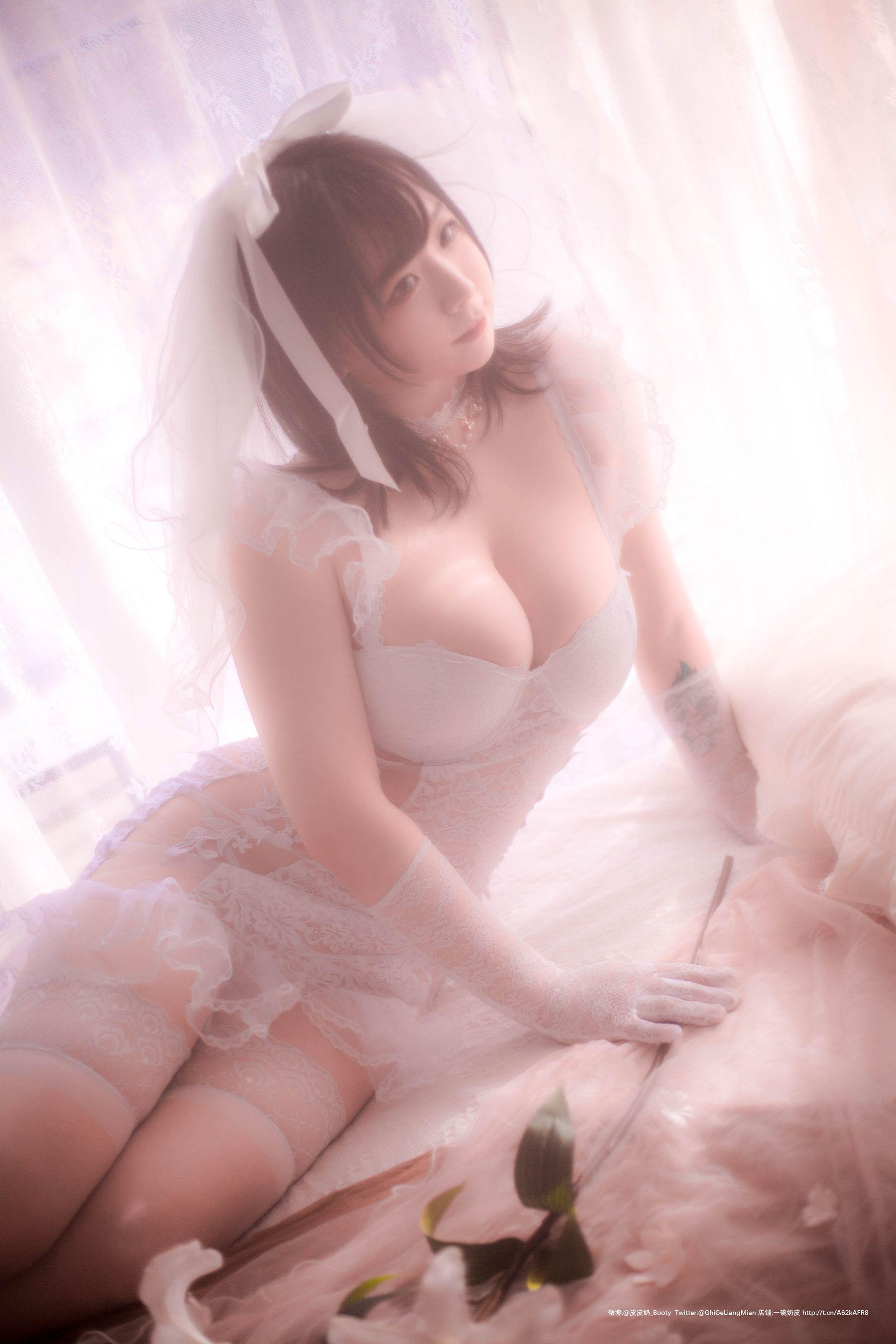 [Cosplay] 皮皮奶可可爱了啦 – 朦胧婚纱(47)