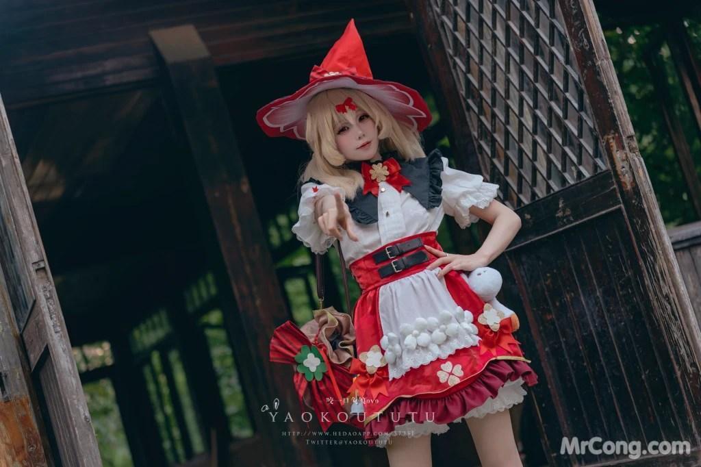 Coser@黏黏团子兔: 琪花星烛·可莉 可莉炸鱼舞 (66 photos )(12)