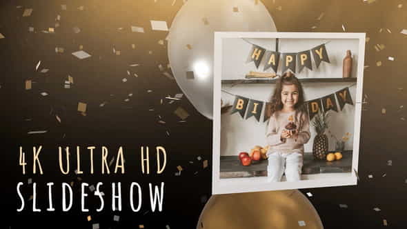 Balloons and Confetti Slideshow - VideoHive 33585590