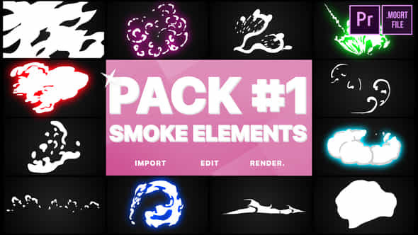 Smoke Elements Pack - VideoHive 23484917