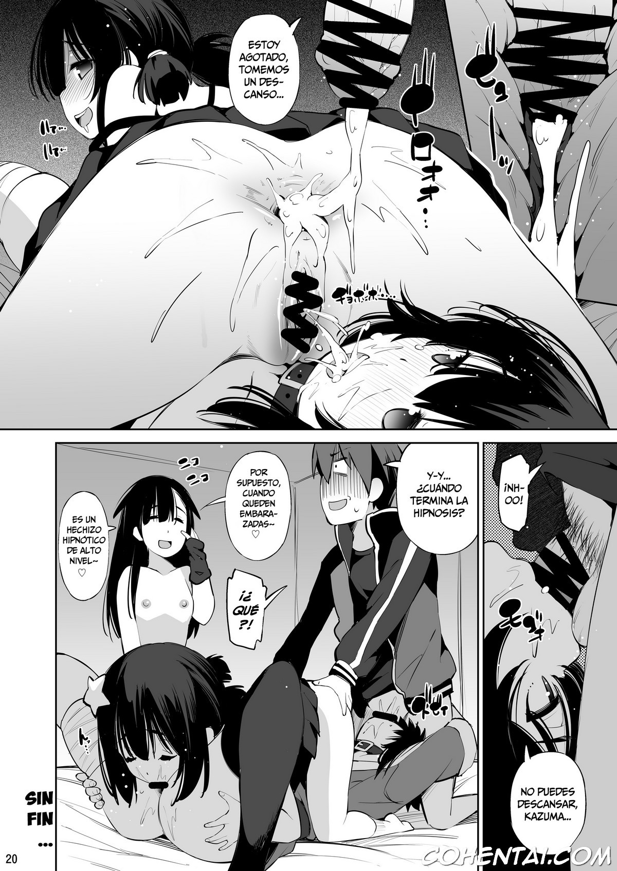 Kono Iyarashii Shimai ni Saimin o! (Kono Subarashii Sekai ni Syukufuku o!) xxx comics manga porno doujin hentai español sexo Kazuma Satou Komekko Kono Subarashii Sekai ni Syukufuku o! Megumin