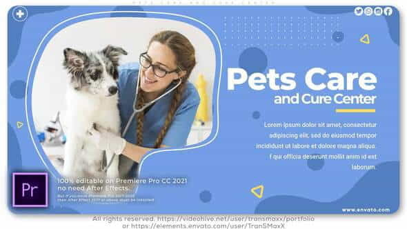 Pets Care and Cure Center - VideoHive 35243390