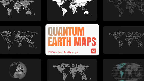 Quantum Earth Maps - VideoHive 45457269