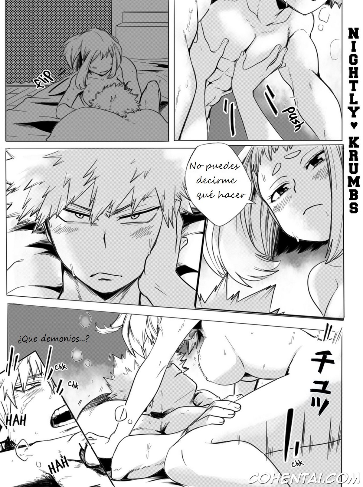 NIGHTLY KRUMBS (Boku no Hero Academia) xxx comics manga porno doujin hentai español sexo 