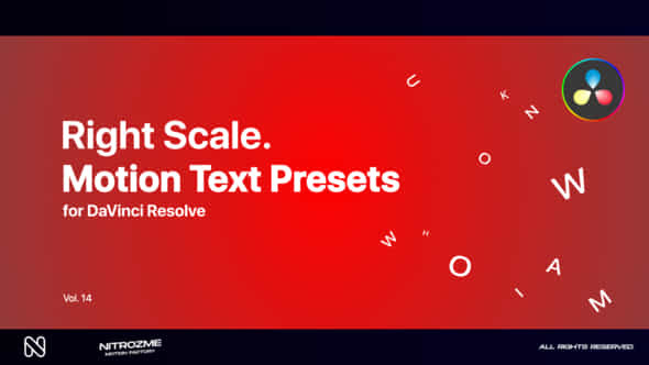 Right Scale Motion - VideoHive 47490870