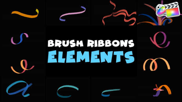 Brush Ribbons Elements - VideoHive 47948495