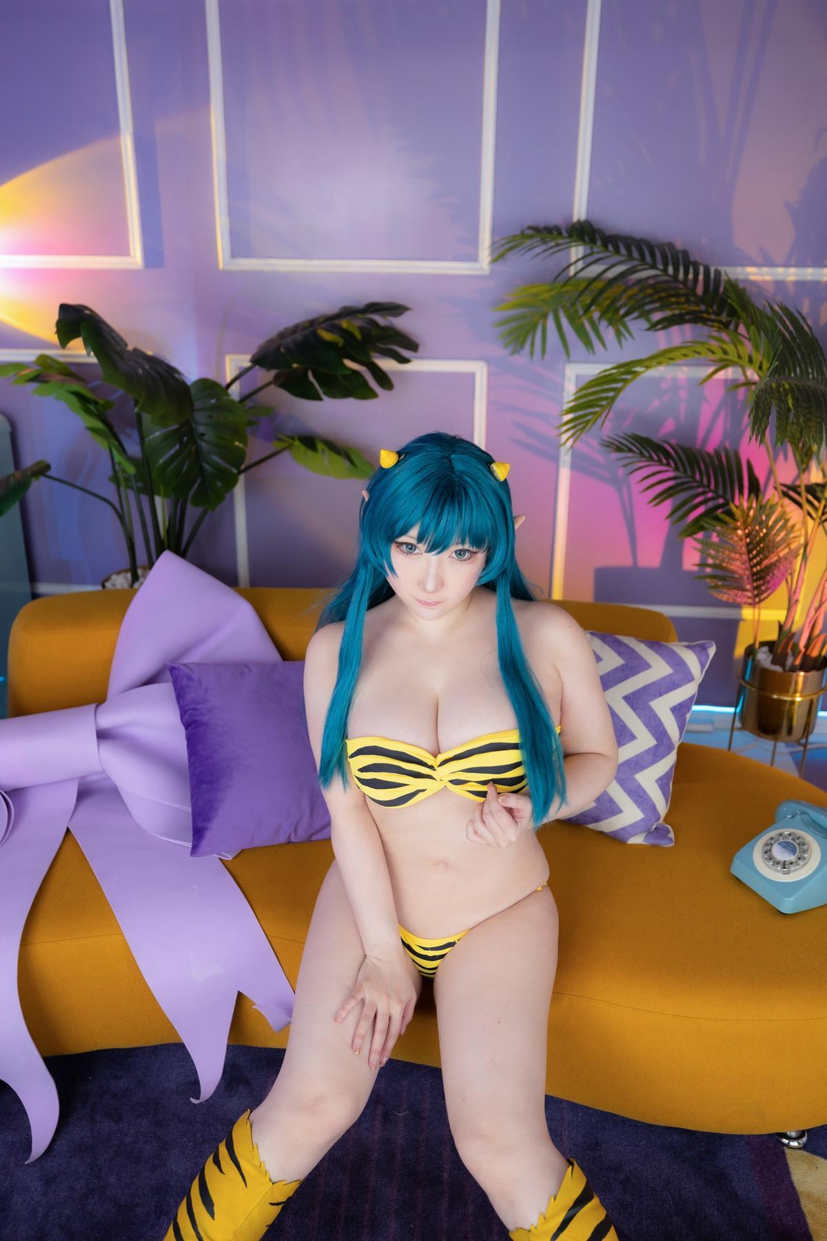 Cosplay SAKUサク Lum ラム うる星やつら Set.01(34)