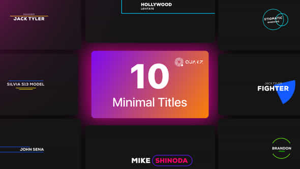 Minimal Titles - VideoHive 44614666