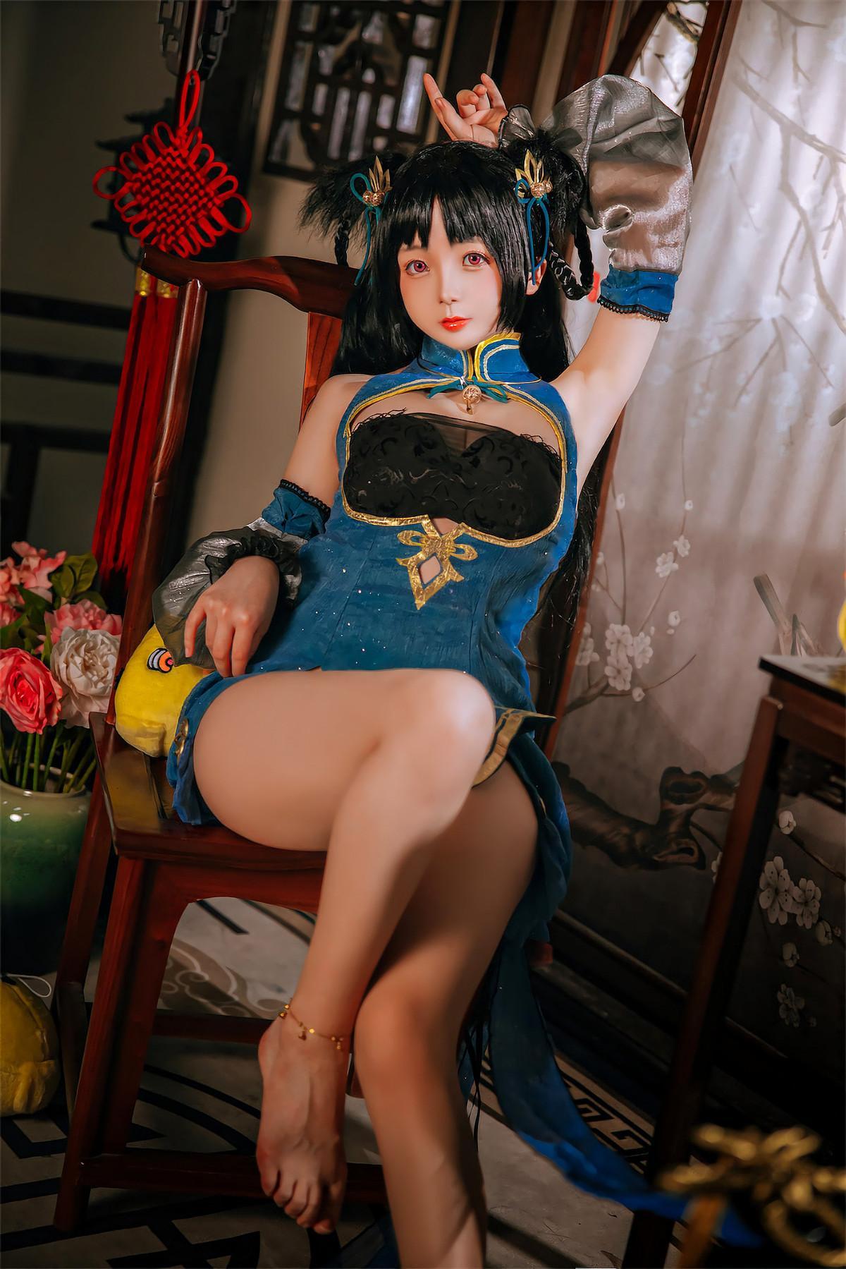 Cosplay Rinaijiao日奈娇 碧蓝航线 大潮旗袍(20)