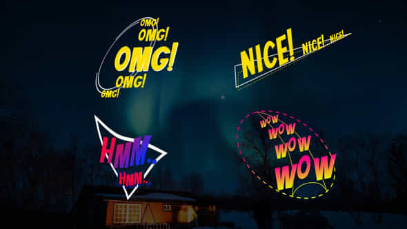 Comic Text Animations - VideoHive 50357864