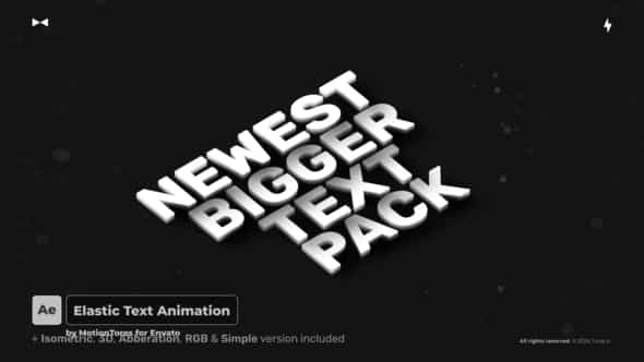 Elastic Text Animation Ae - VideoHive 52301924