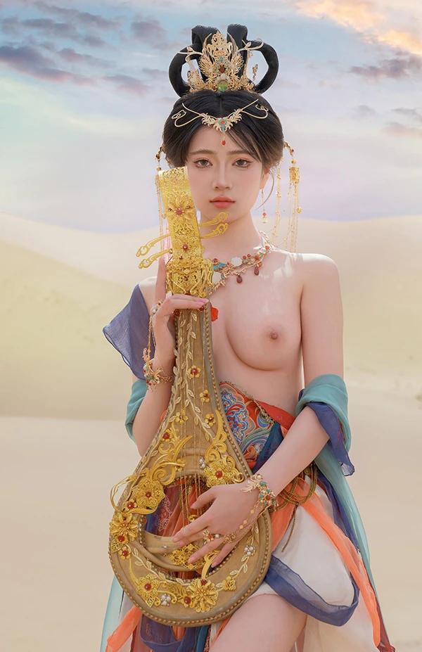 极品女神年年敦煌飞天飘飘若仙无圣光唯美图集(15)