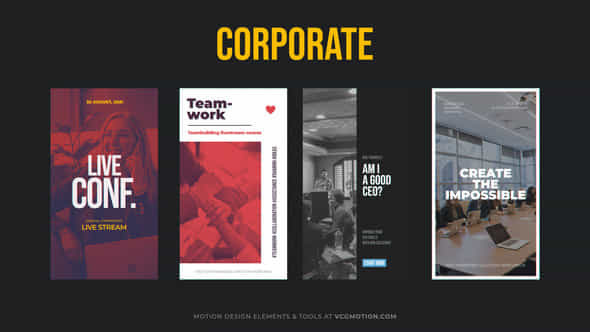 Corporate Instagram Stories - VideoHive 36886622