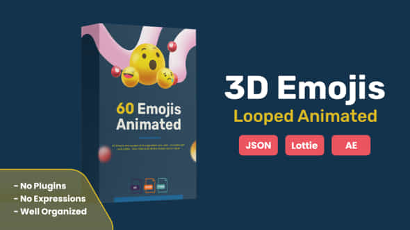 3D Animated Emojis - VideoHive 41344451