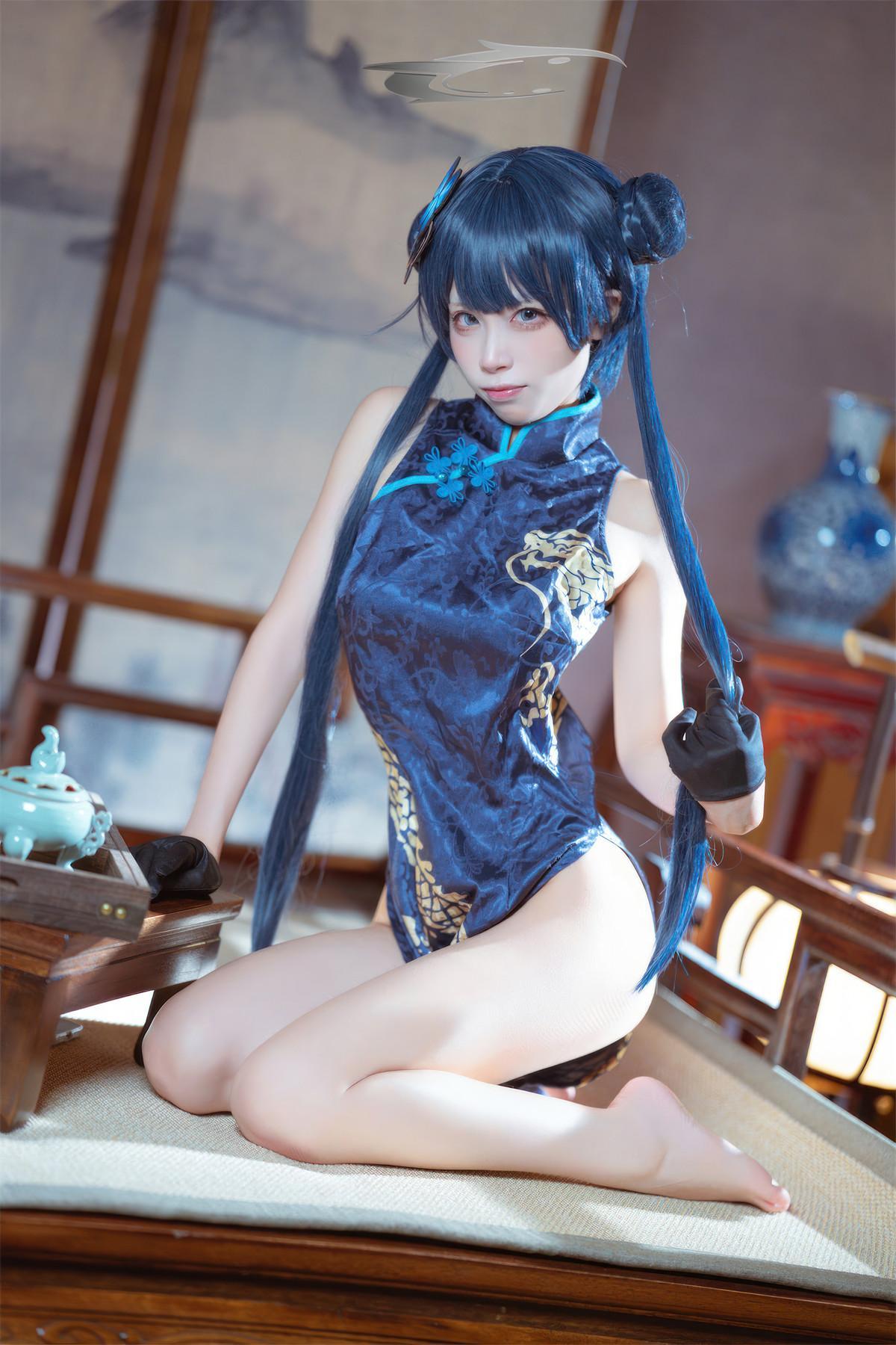 Cosplay 是三不是世w 碧蓝档案 妃咲旗袍(29)