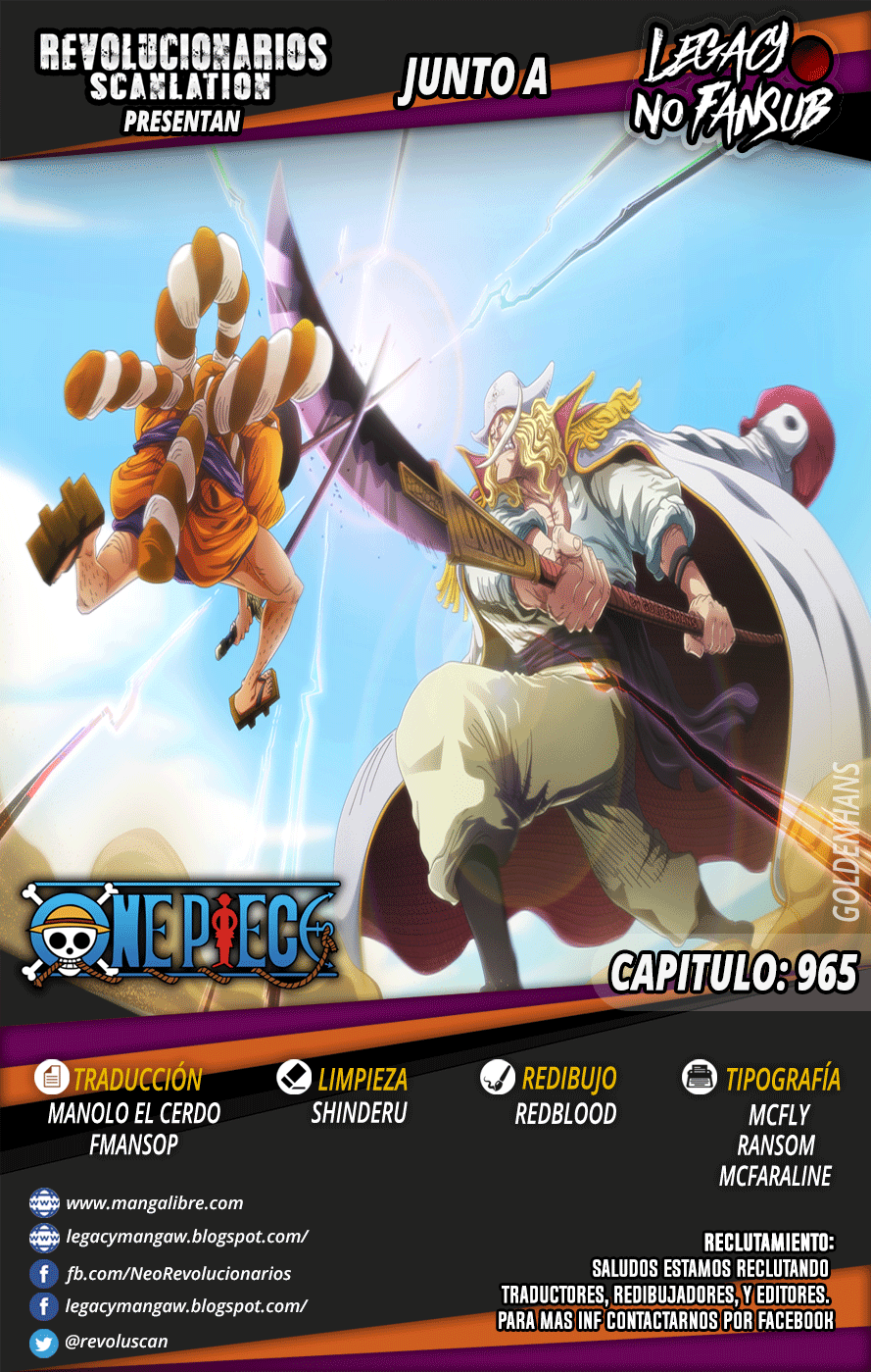 One Piece Manga 965 Espanol Revolucionarios Scan Wocial Foro Anime Manga Comics Videojuegos Social