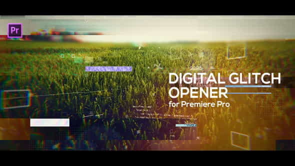 Glitch Digital Opener for Premiere - VideoHive 23268708