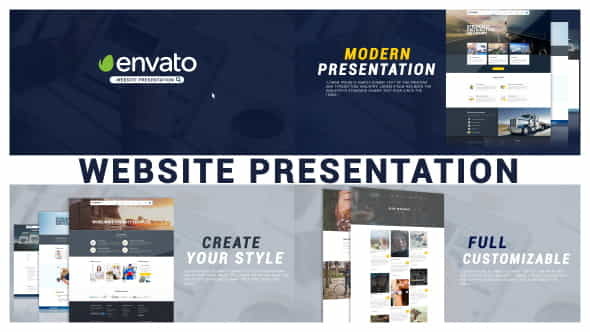 Minimal Website Presentation - VideoHive 19260575