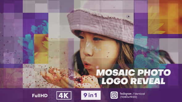 Mosaic Photo Logo Reveal - VideoHive 33395949