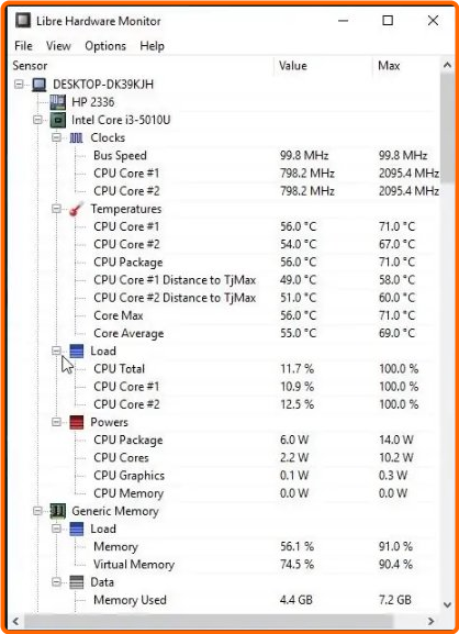 Libre Hardware Monitor 0.9.4