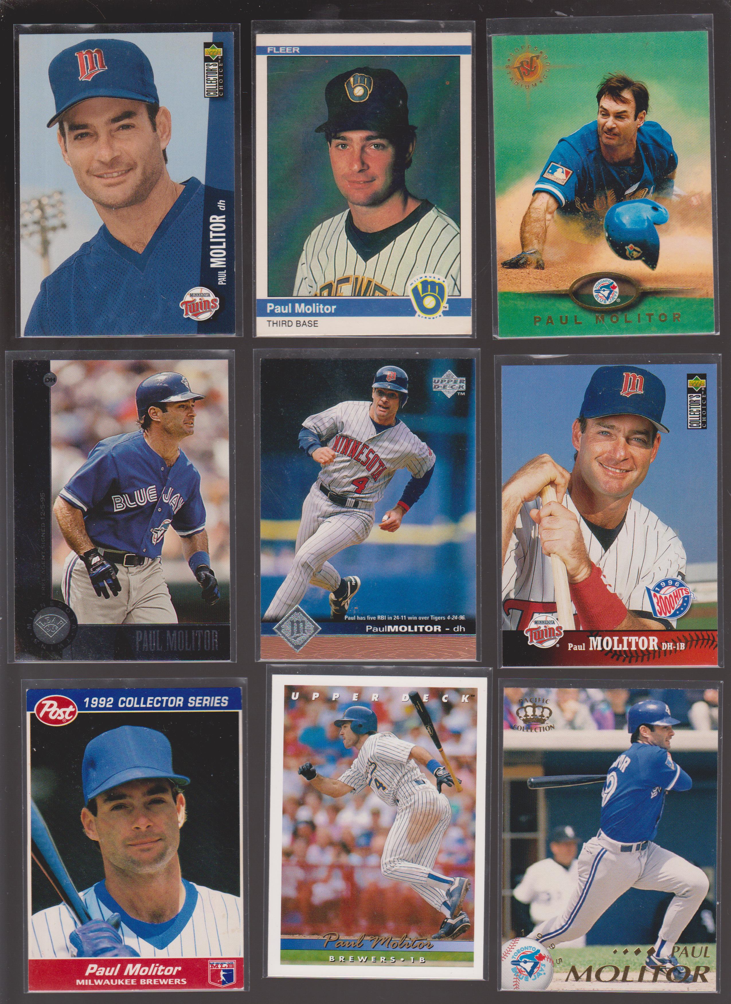 Paul Molitor Signed 1996 Collector's Choice Baseball Card