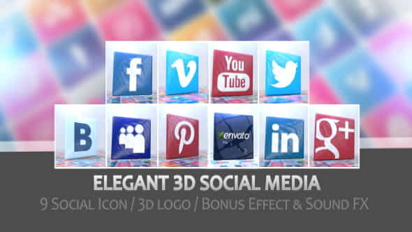 Elegant 3D Social Media | Corporate - VideoHive 6461079