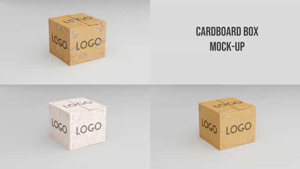 Cardboard Box Mock-up - VideoHive 43420872