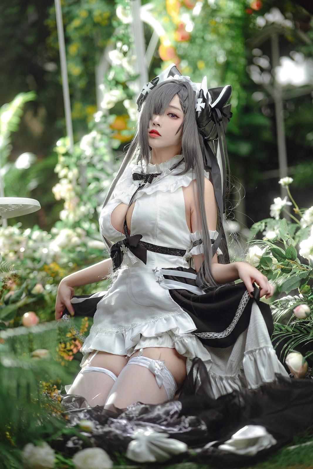 Cosplay 宮本桜 奥古斯特 女仆装(10)