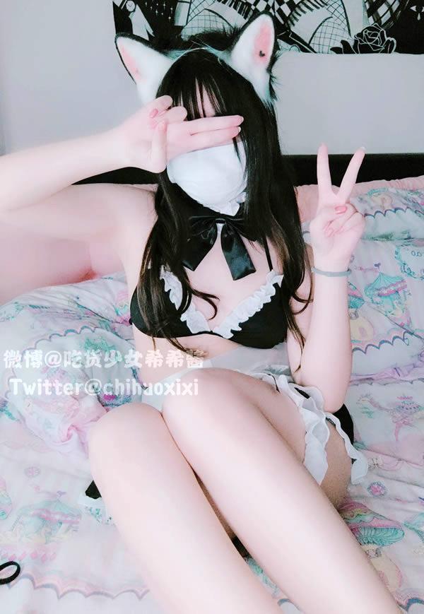 吃货少女希希酱 - 女仆猫娘+情人节猫娘(13)