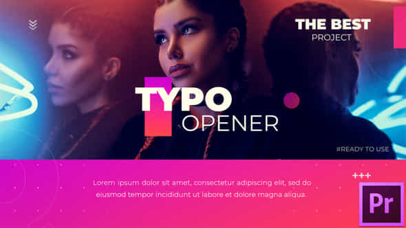 Typography Opener - VideoHive 23557013