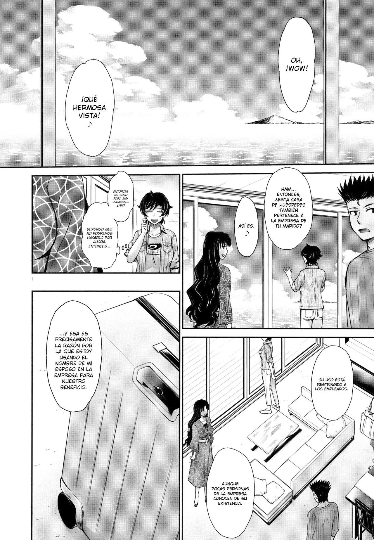 [Tsukino Jyogi] Hitozuma, Mitsu to Niku [Spanish] [Lozlauro]