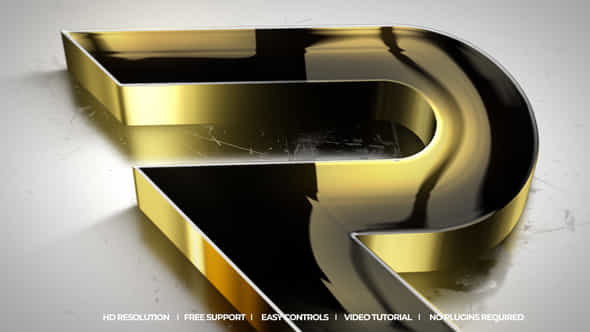 Gold Logo Reveal - VideoHive 48711878