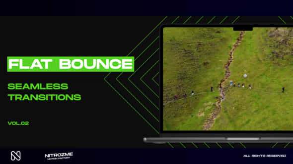 Flat Bounce Transitions - VideoHive 47616853