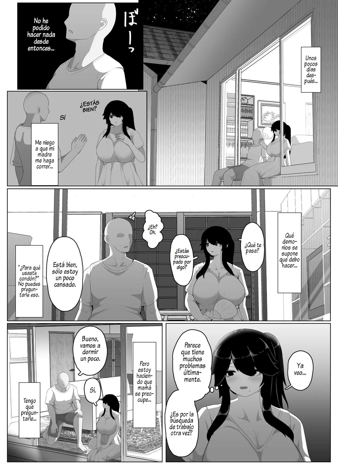 [hahayamoya (moya)] Oyasumi, Okaa-san I  Good Night, Mom I [Spanish]  [Al Chile no Sé Scan]