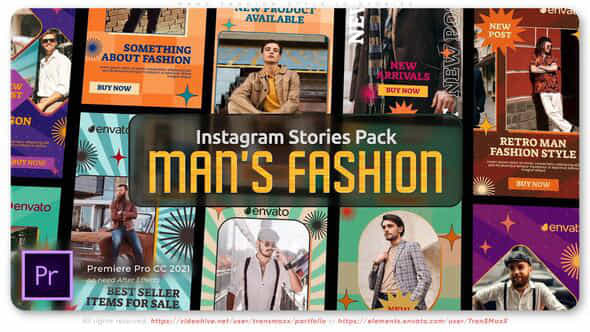 Mans Fashion Style Ig Stories - VideoHive 51212673