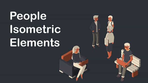 People Isometric Elements - VideoHive 41225997