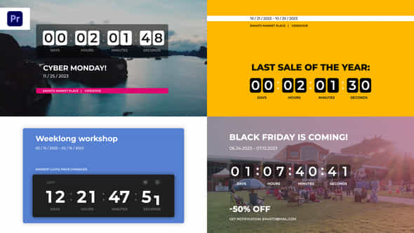 Banner Countdown Timers - VideoHive 38151223