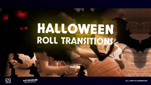 Halloween Roll Transitions - VideoHive 48378244