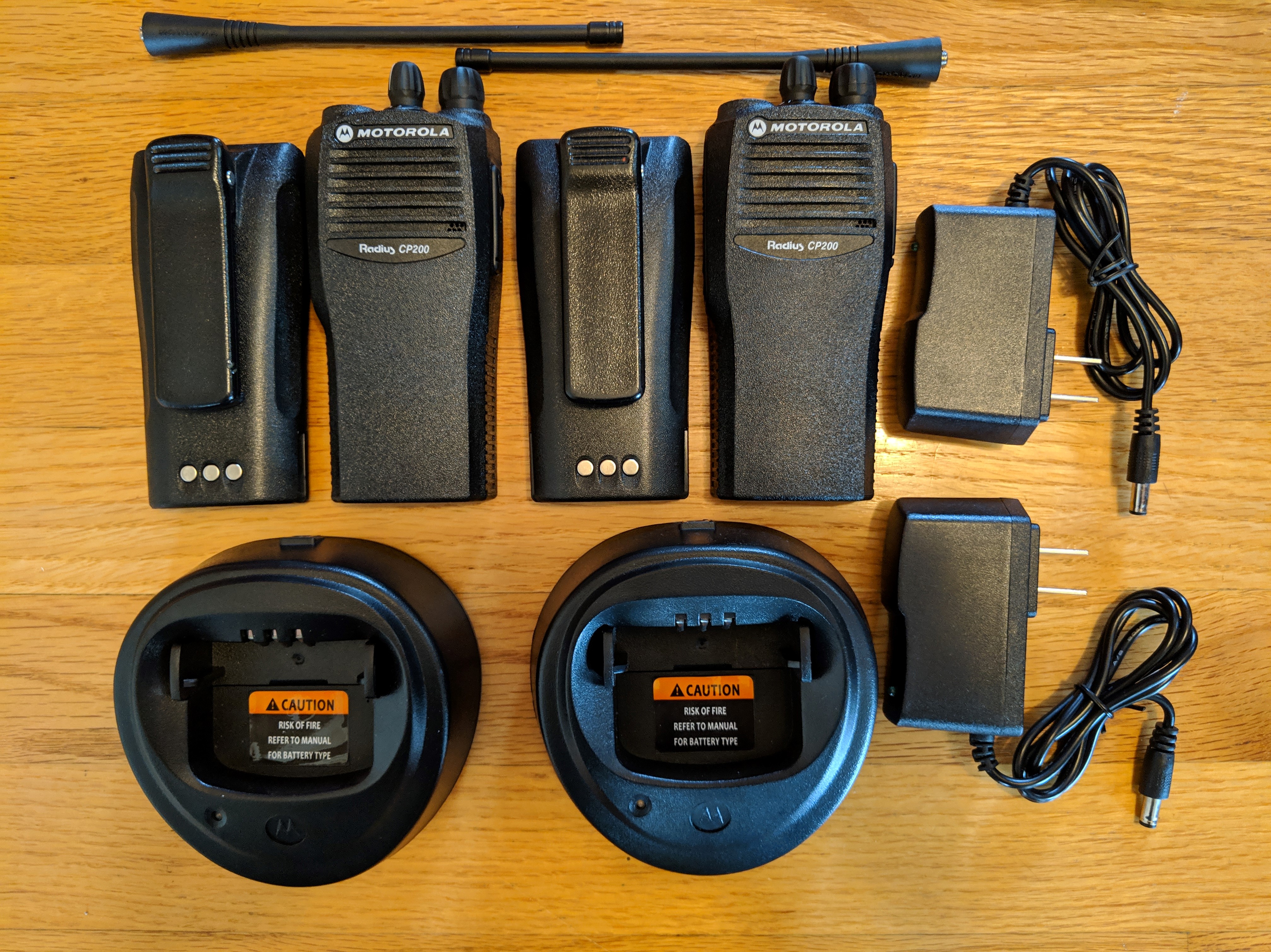 Motorola CP200 VHF and UHF radios for ham / prepper / business. Been ...