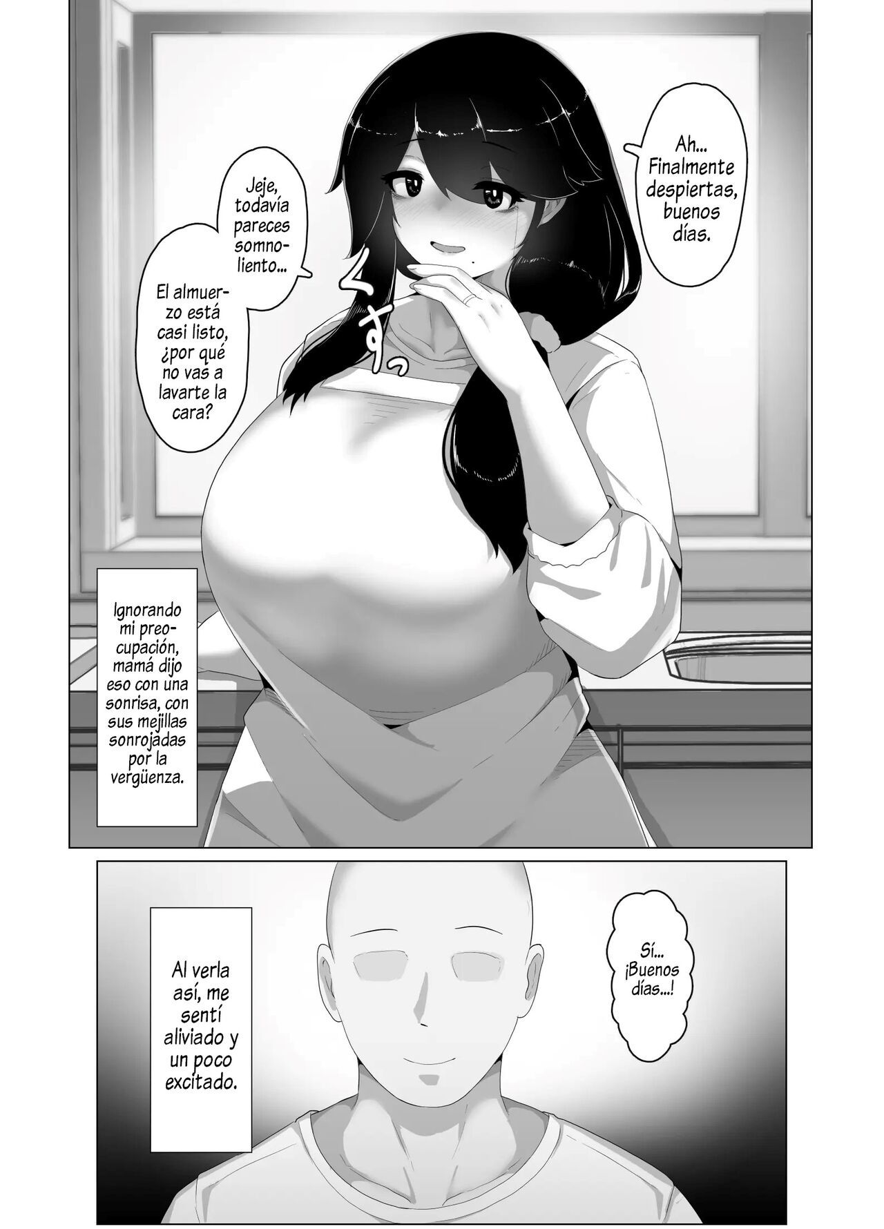 [hahayamoya (moya)] Oyasumi, Okaa-san I  Good Night, Mom I [Spanish]  [Al Chile no Sé Scan]