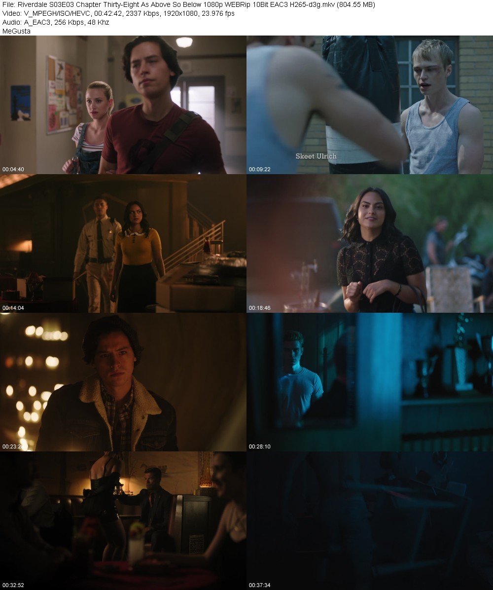 Riverdale S03E03 Chapter Thirty-Eight As Above So Below 1080p WEBRip 10Bit EAC3 H265-d3g