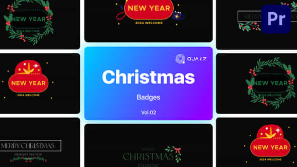 Christmas Badges For Premiere Pro Vol 02 - VideoHive 49538049