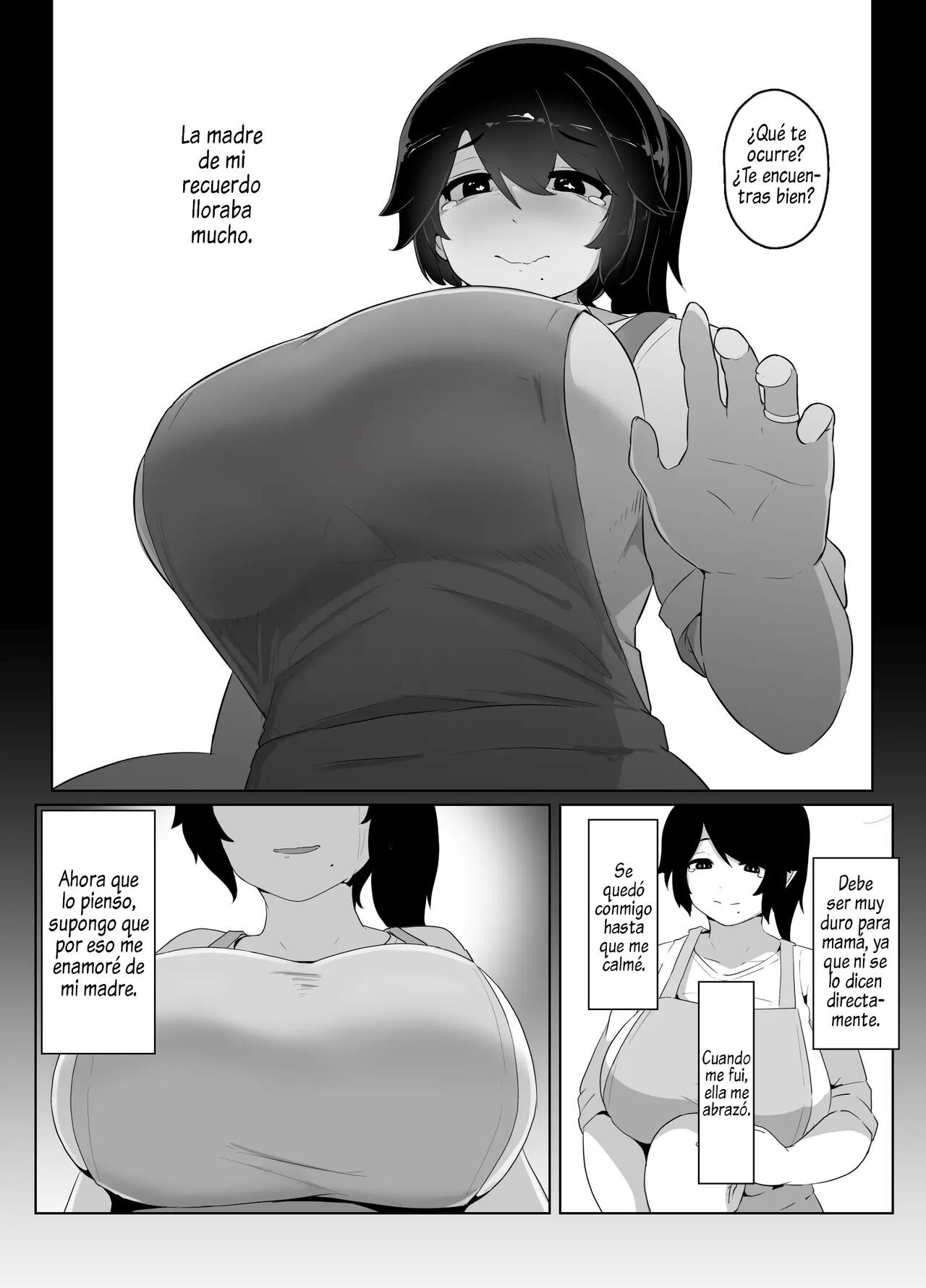 [hahayamoya (moya)] Oyasumi, Okaa-san I  Good Night, Mom I [Spanish]  [Al Chile no Sé Scan]