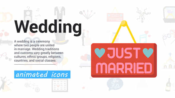 Wedding Icons - VideoHive 57428897