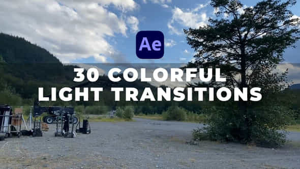 30 Colorful Light Transitions - VideoHive 59018683