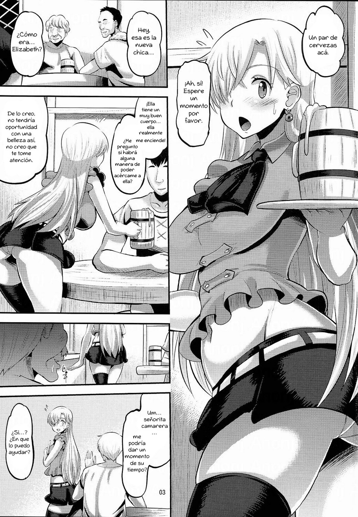 Damasare Oujo Elizabeth (Nanatsu no Taizai) xxx comics manga porno doujin hentai español sexo 