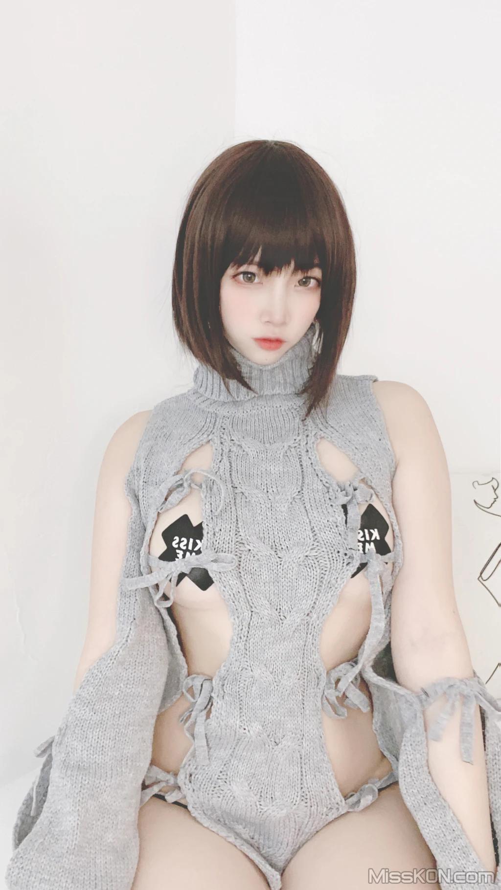 Coser@二佐Nisa: 私房洞洞毛衣 (66 photos )(36)